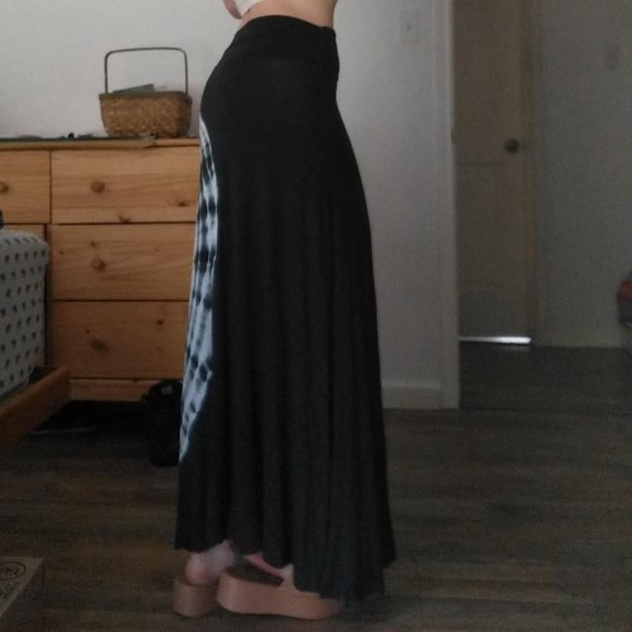 Boho Maxi Skirtdress In navy and nude - Picture 4 of 4